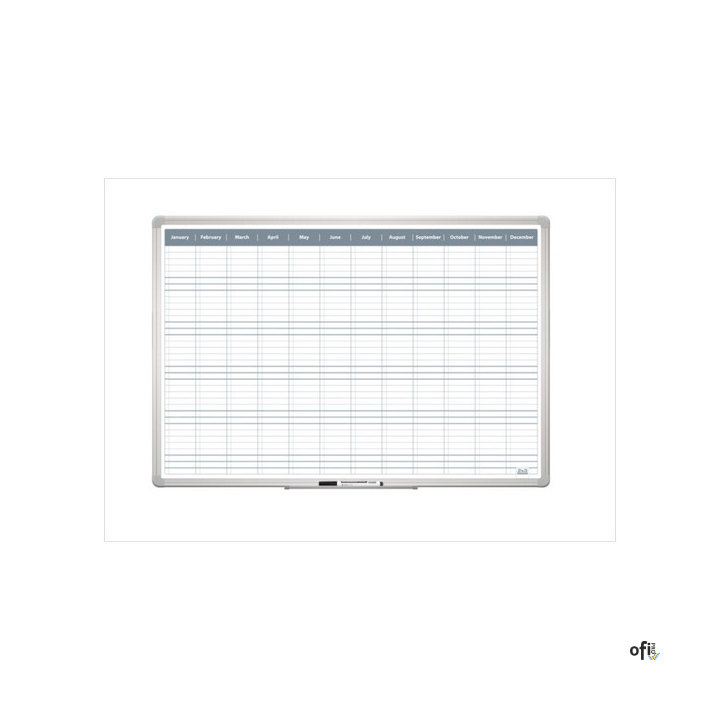 Planer roczny 90 x 60 cm, powierzchnia lakierowana, TP005 2x3