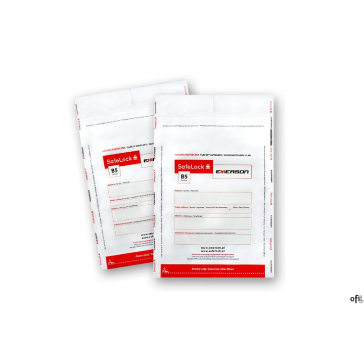 Koperty bezpieczne B5 białe100szt. ikb178280btk100 EMERSON