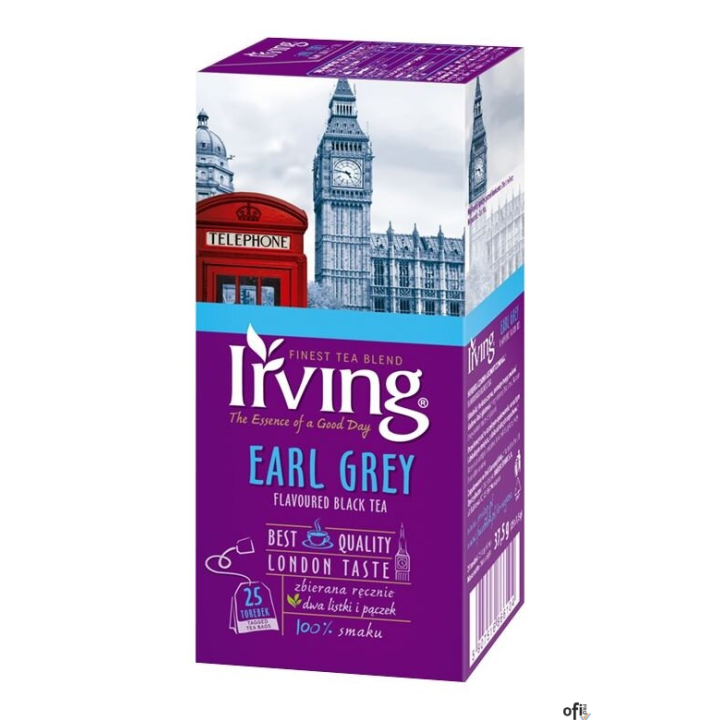 Herbata IRVING Earl Grey 25t czarna