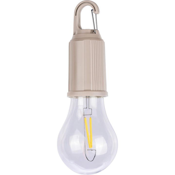 Wisząca lampka "żarówka", karabińczyk