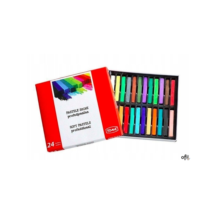 Pastele suche - 24 kolory mix TO-580-24 Toma