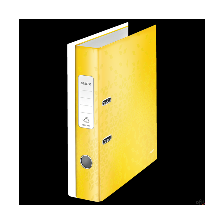 Segregator z mechanizmem WOW Leitz 180, A4/50mm, żółty 10060016