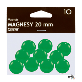 Magnes 20mm GRAND zielone 10 szt 130-1692
