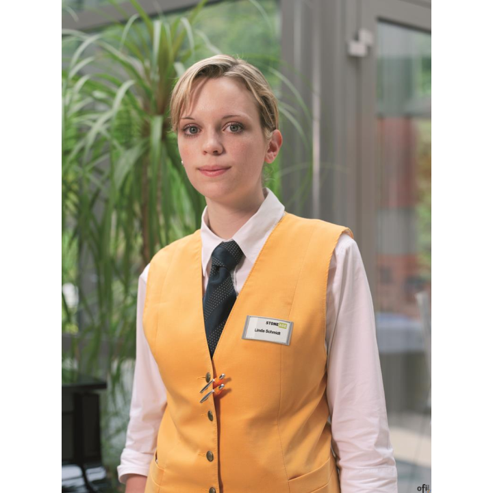 Identyfikator z magnesem 30x65 (10) Srebrny 854023 DURABLE (X)