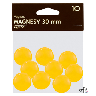 Magnes 30mm GRAND, żółty, 10 szt 130-1698