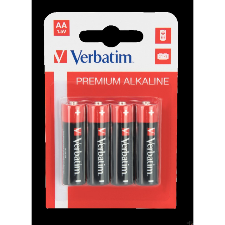Baterie VERBATIM ALKALICZNE LR06 AA BLISTER 4szt. 49921