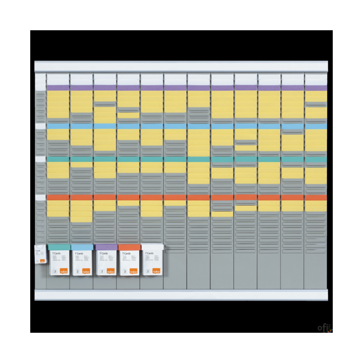 Planer roczny T-Card Nobo, 13 kolumn, 32 okienka 2990700 SALE