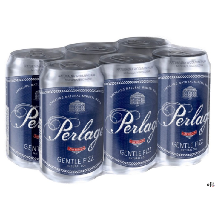 Woda CISOWIANKA 0.33l Perlage gazowana puszka opakowanie 6szt