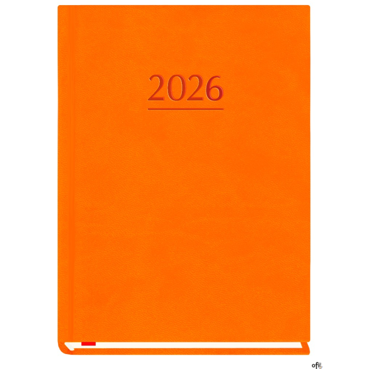 Terminarz MARTA B6 2026 - pomarańczowy Michalczyk i Prokop T-215V-P 120x165mm kalendarz 1 tydzień na 2 stronach
