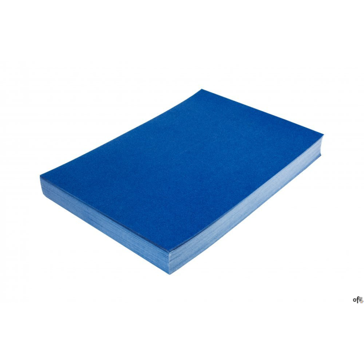 Karton DELTA skóropodobny niebieski A4 DOTTS 100 szt. okładki do bindowania