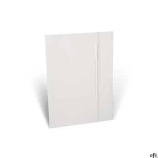 Teczka biurowa z gumką,biała A4 - 350g/m2 *6622 ST.MAJEWSKI