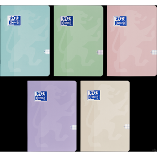 Zeszyt Oxford Touch Pastelowy A4 60 kartek 90 g kratka 5x5 mm 400175353