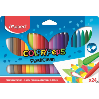 Kredki plastikowe Colorpeps 24 kolorów 862013 MAPED