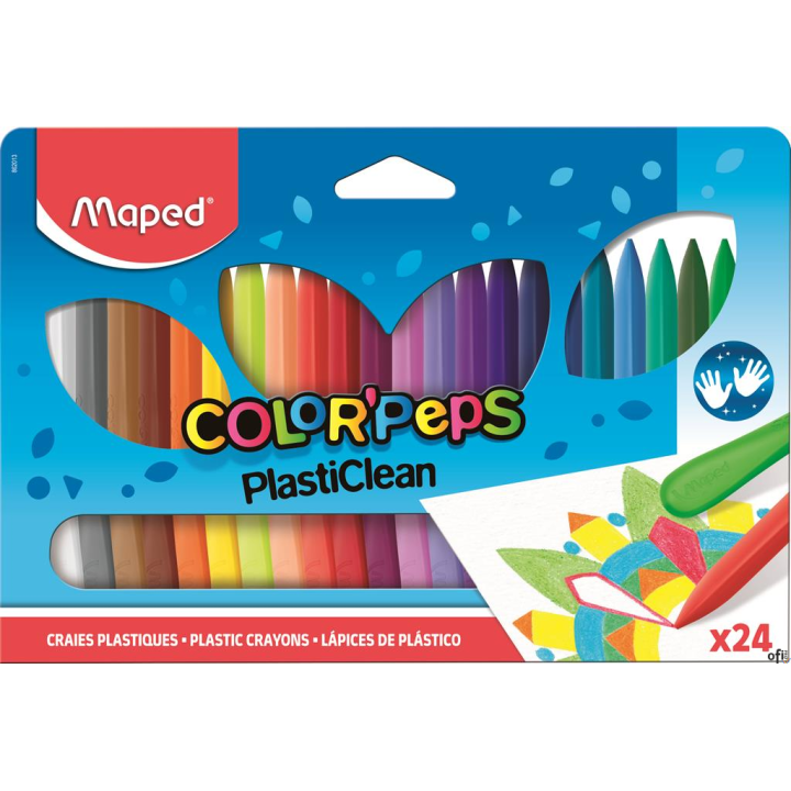 Kredki plastikowe Colorpeps 24 kolorów 862013 MAPED