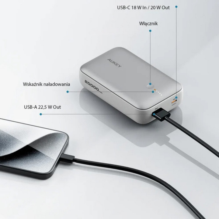 Power bank 20000 mAh Aukey