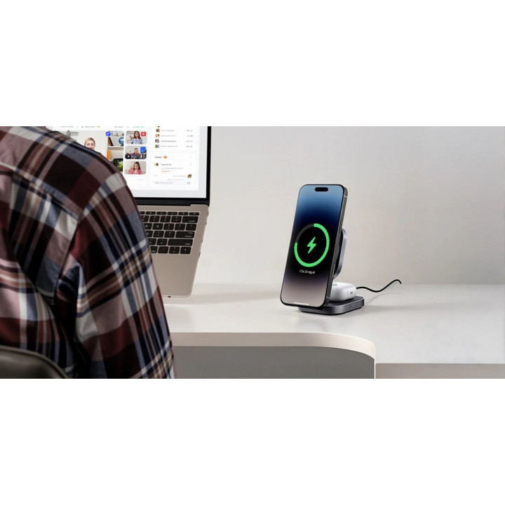 Magnetyczna ładowarka bezprzewodowa 15W Aukey