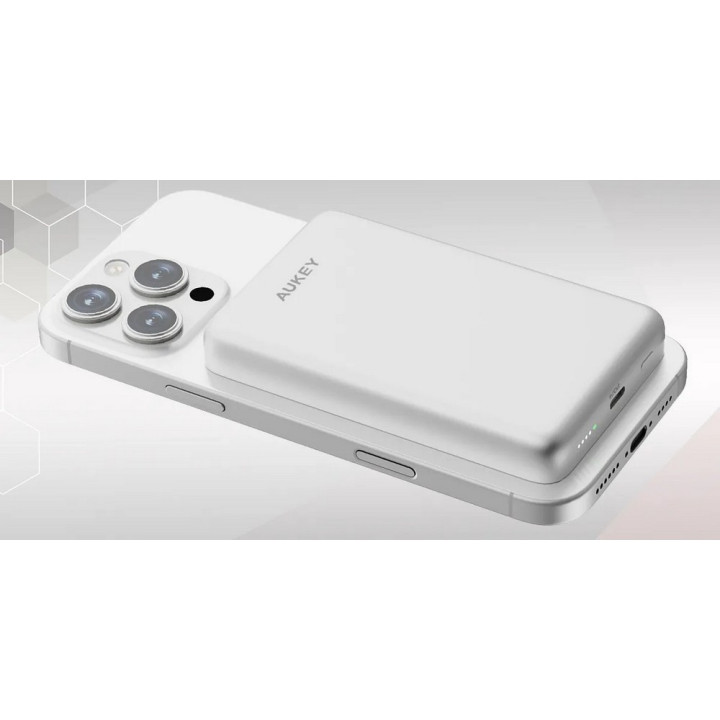Magnetyczny, bezprzewodowy power bank 10000 mAh Aukey