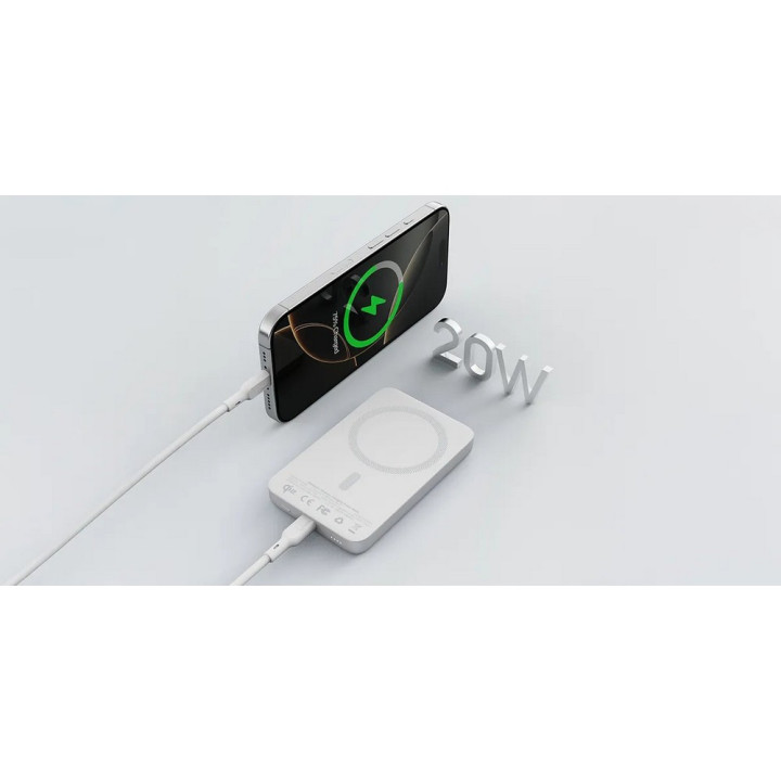Magnetyczny, bezprzewodowy power bank 10000 mAh Aukey