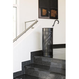 Stojak na parasole DURABLE czarny metalowy okrągły 3350-01