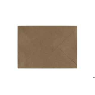 Koperta ozdobna KRAFT c.brązowy C6 120g (10) 280222 114X162MM GALERIA PAPIERU