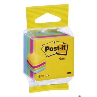 Mini Kostka samoprzylepna POST-IT_ (2012-MUC), 51x51mm, 1x400 kart., mix kolorów, 3M-UU009543172
