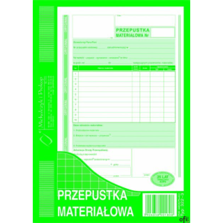 322-3 PM Przepustka materiałow MICHALCZYK I PROKOP
