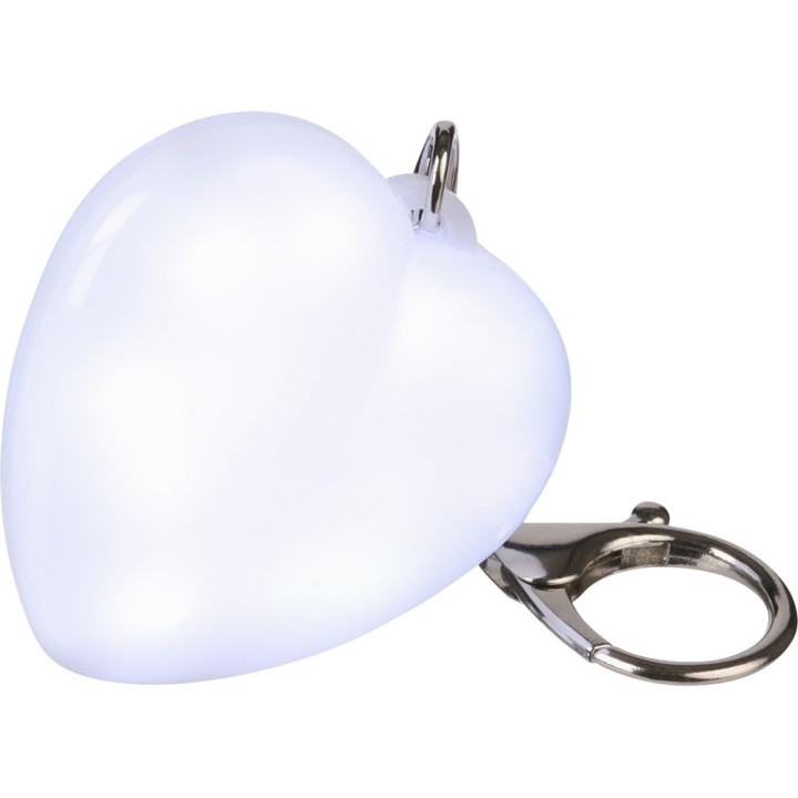 Brelok do kluczy "serce", lampka LED
