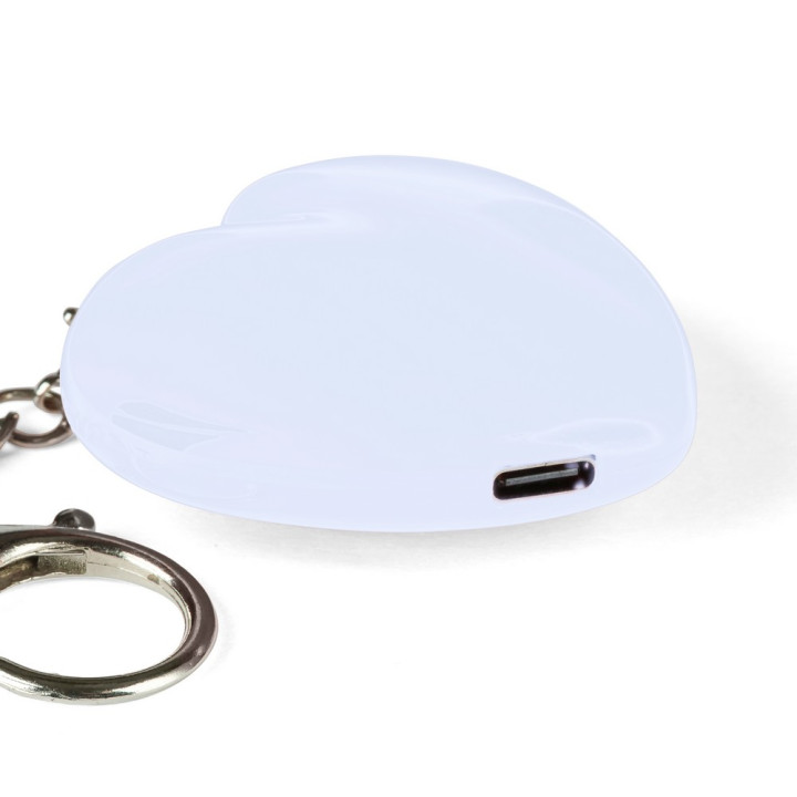 Brelok do kluczy "serce", lampka LED