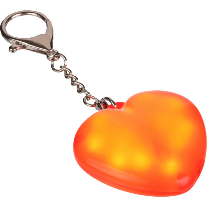 Brelok do kluczy "serce", lampka LED
