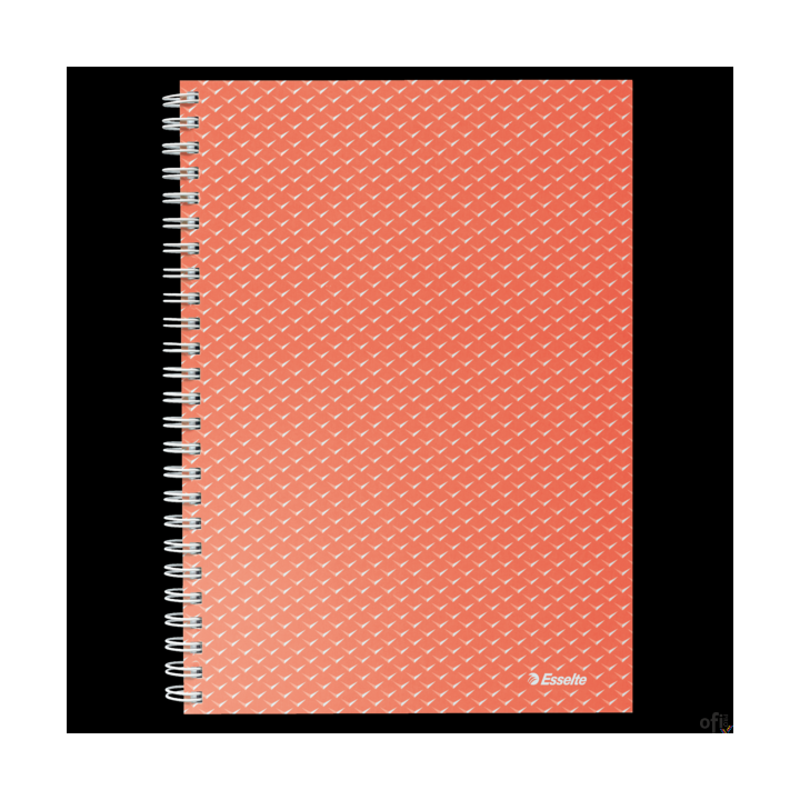 Kołonotatnik ColourBreeze A5, w kratkę, koralowy Esselte 628468
