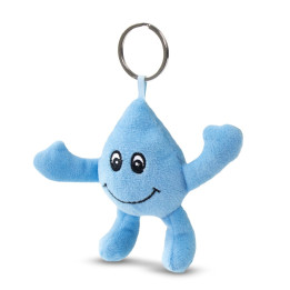 Pluszowa kropla wody, brelok | Droppero