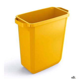 Kosz DURABIN 60l żółty 1800496030 DURABLE (bez pokrywy)