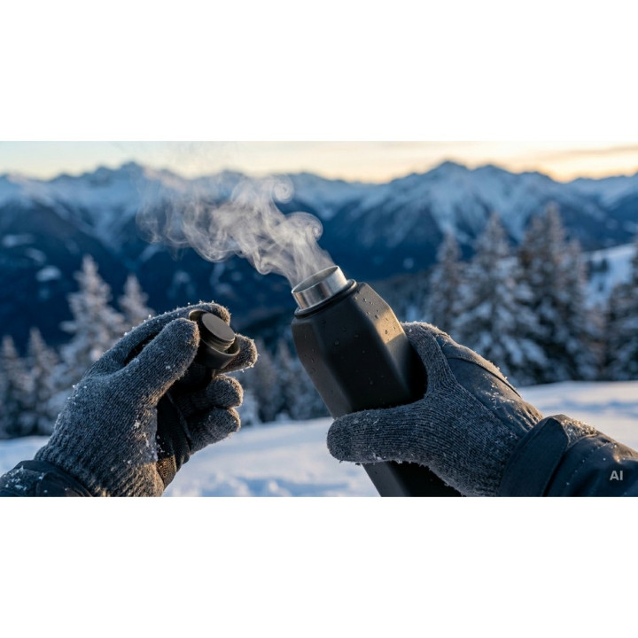 Butelka termiczna 470 ml z uchwytem Air Gifts | Dalamia