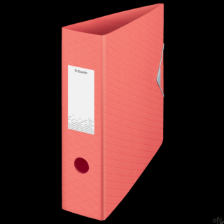 Segregator Esselte ColourBreeze, z polyfoamu A4, 82 mm, koralowy 628427