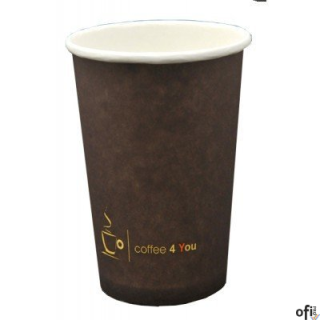 Kubek papierowy 100ml z nadrukiem COFFEE 4 YOU (100) 221.006