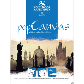 Płótno malarskie w bloku A3 POP CANVAS PAD 280g 10kart.KOH I NOOR