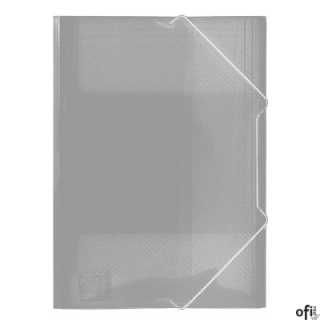 Teczka z gumką  A4 PP przezroczysta TG-12-05-Z  BIURFOL mleczna transparnetna