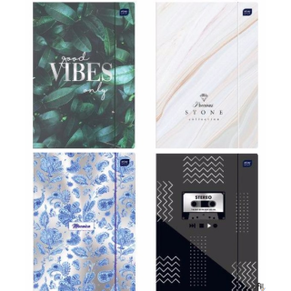 Teczka z gumką A4+ LUX UV METALLIC  INTERDRUK *9035