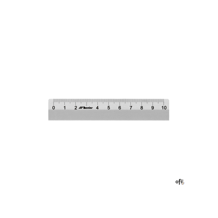 Linijka metalowa 10 cm 30402 LENIAR