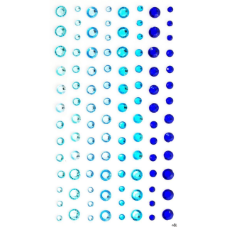 Kryształki samoprzylepne 3-6mm niebie. (104) 251109 GALERIA PAPIERU