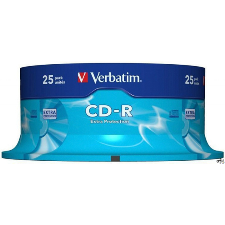 Płyta CD-R VERBATIM CAKE (25) Extra Protection 700MB x52  43432