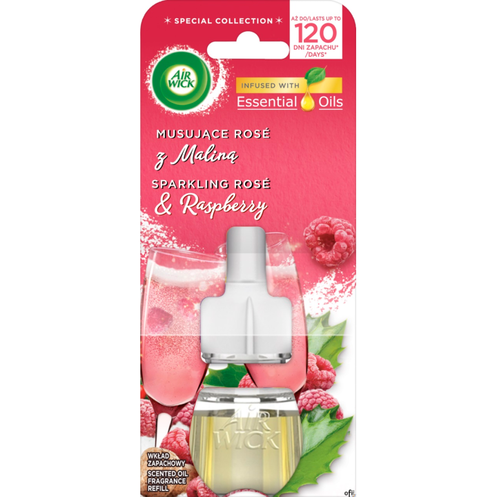 AIR WICK odświeżacz Elektryczny Musująca Rose z Maliną wkład 19 ml 05635
