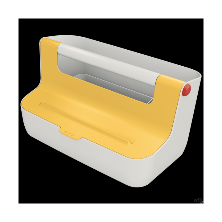 Pojemnik z uchwytem Leitz Cosy, żółty 61250019