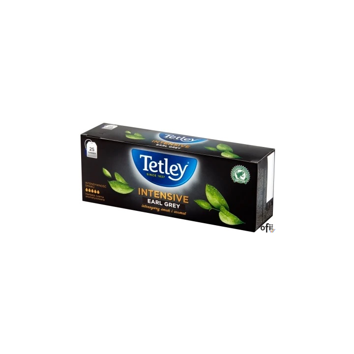 Herbata TETLEY intensive Earl Grey 25t czarna