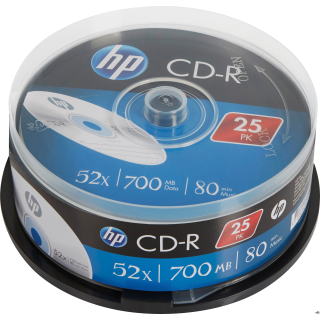 Płyta HP CD-R 700MB 52X (25szt) CAKE box CRE00015