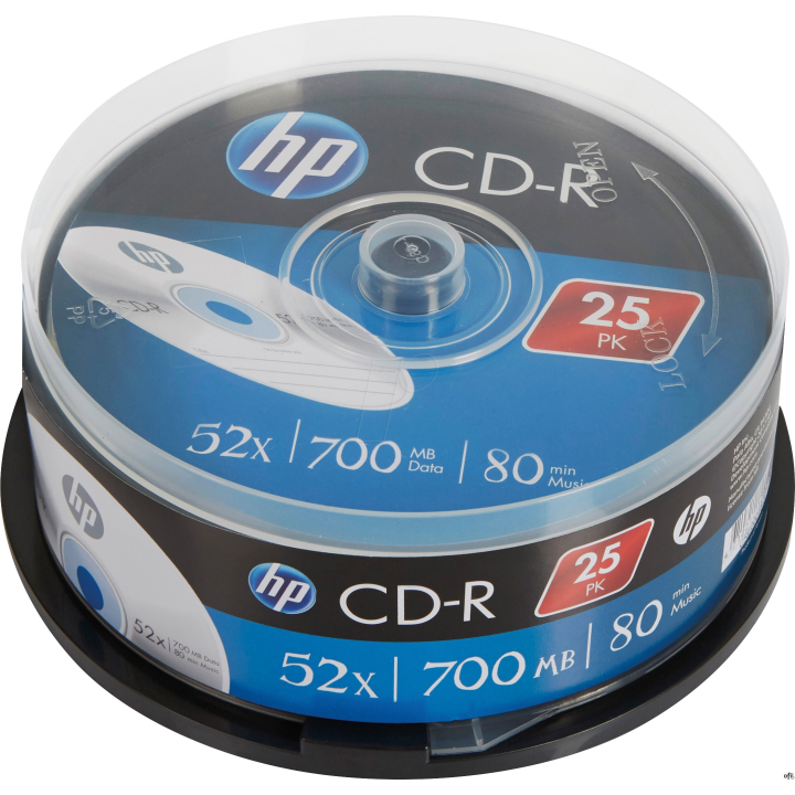 Płyta HP CD-R 700MB 52X (25szt) CAKE box CRE00015