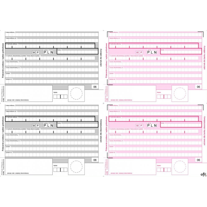 F-112-3 Polecenie przelewu (4-odc) A4 500k 1=500szt MICHALCZYK I PROKOP