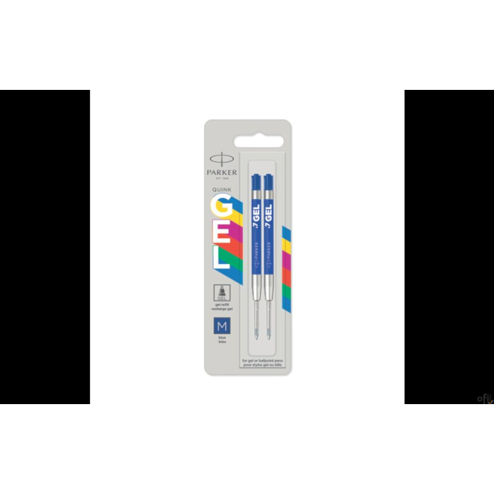 PARKER Wkłady Żelowe Economy czarny (M) - 2 szt. na blistrze 2136231