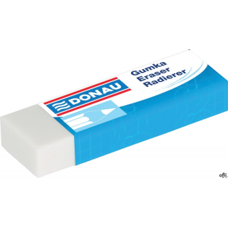 Gumka uniwersalna DONAU, 62x21x11mm, biała 7304001PL-09