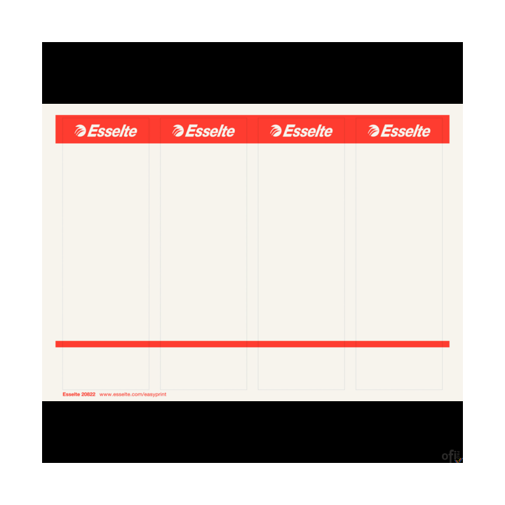Etykiety do segregatorów 59x192mm(10x4) białe samop. ESSELTE 20822
